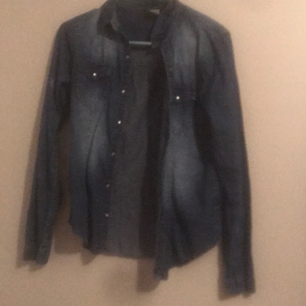 Denim Tight Fitted Jacket